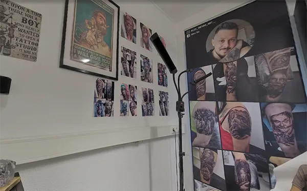 Tattoo Studio Innenaufnahme